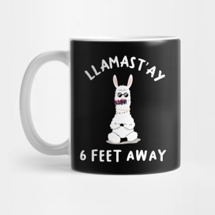 llamast'ay feet away: Humour Quote stay 6,six llama stay Mug